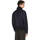 Brioni Navy Herringbone Jacket