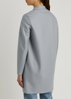 Harris Wharf London Cocoon Wool-felt Coat Mid Grey