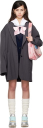 I'm Sorry by Petra Collins SSENSE Exclusive Gray JennyFax Edition Oversized Blazer