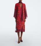 La DoubleJ Alchemy printed silk georgette midi dress