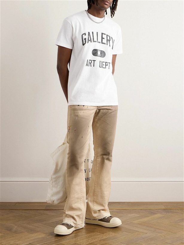 Photo: Gallery Dept. - Art Dept Logo-Print Cotton-Jersey T-Shirt - White