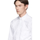 Thom Browne White Oxford Lattice Anchor Shirt