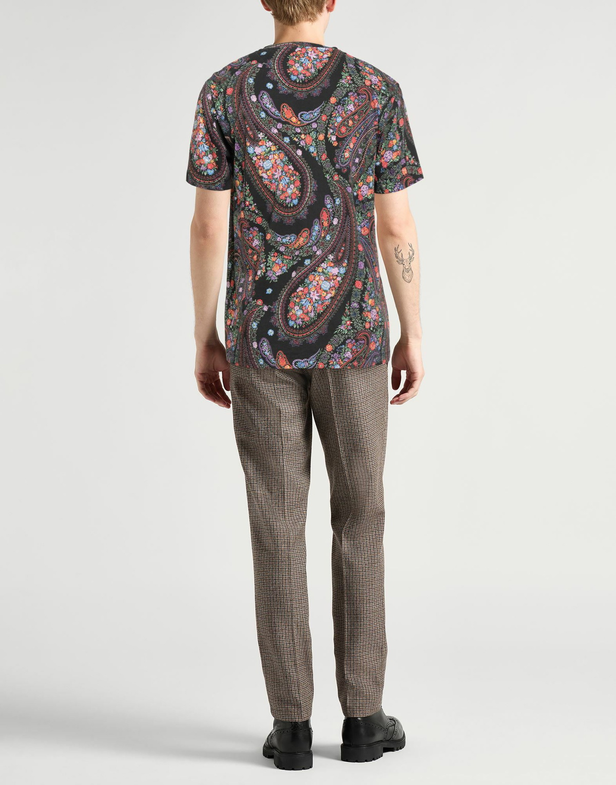 Etro Mens T-shirt Charcoal