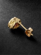 HEALERS FINE JEWELRY - Recycled Gold Garnet Single Earring