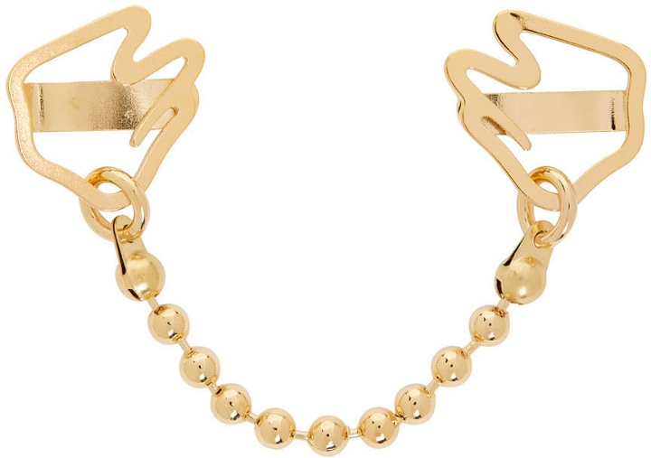 Photo: IN GOLD WE TRUST PARIS SSENSE Exclusive Gold Tooth Collar Bar