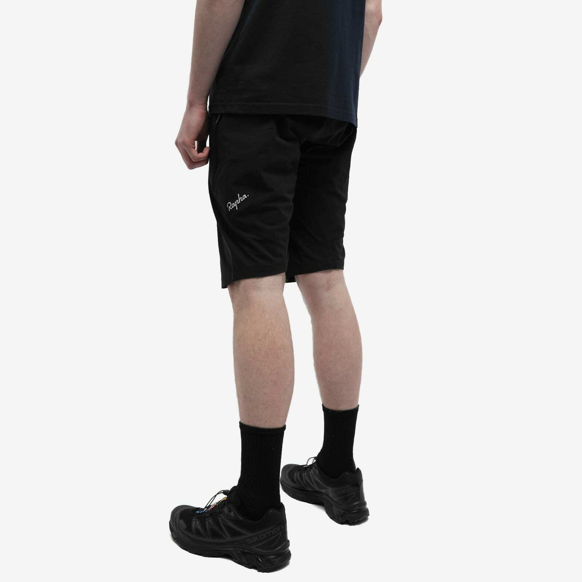 Rapha Men's Trail Short in Black/Light Grey Rapha