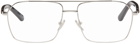 Balenciaga Silver Aviator Glasses