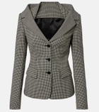 McQueen Gingham layered blazer