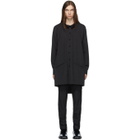 Palomo Spain Grey Wool Pleated Shirt