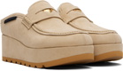 Stella McCartney Beige Sneak-Elyse Platform Loafers
