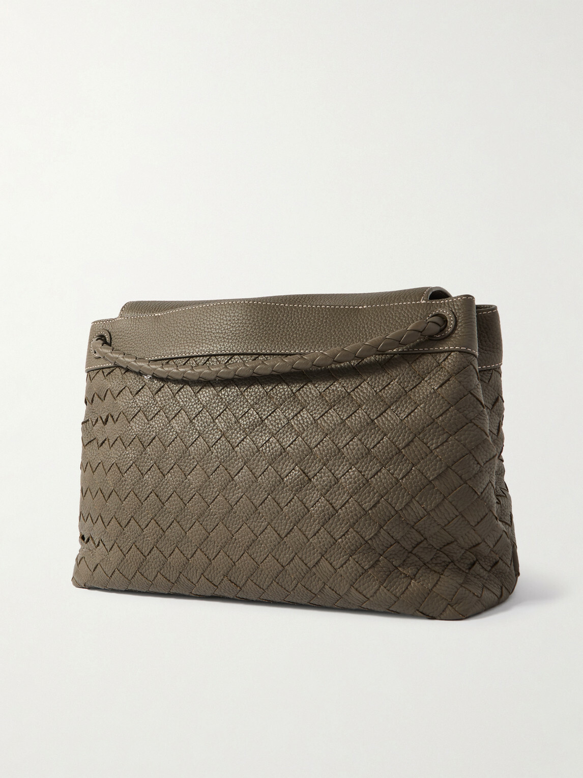 Bottega Veneta - Andiamo Medium Intrecciato Full-Grain Leather Messenger Bag
