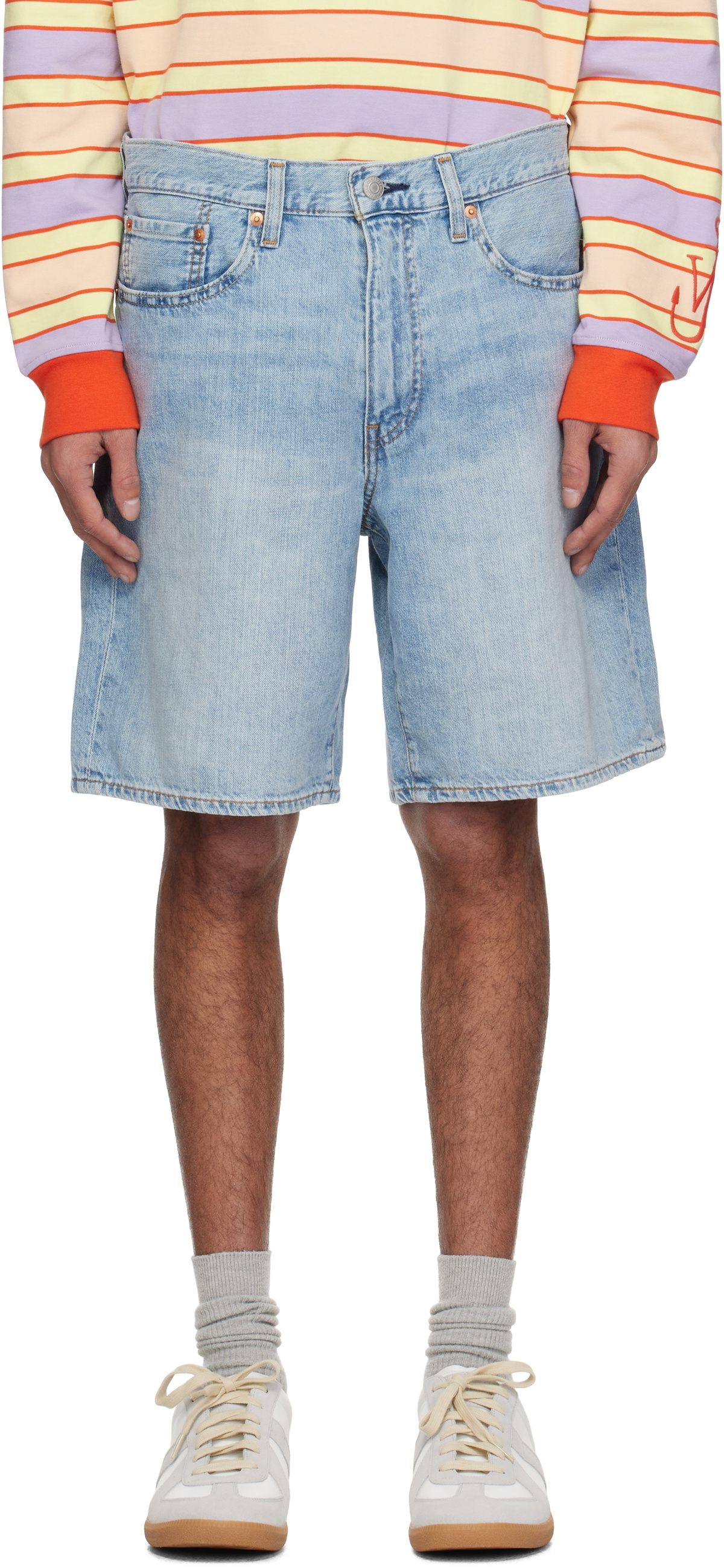 Levi's Blue 468 Loose Denim Shorts
