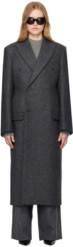 Photo: Carven Gray Tailored Coat