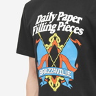 Daily Paper Men's x Filling Pieces Flag T-Shirt in Black
