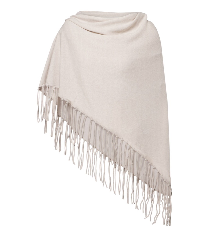 Photo: Jardin des Orangers Fringed wool and cashmere shawl