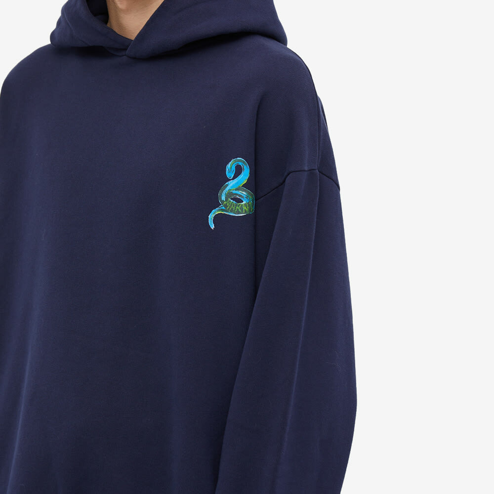 Marni Men's Python Logo Hoody in Ink Marni