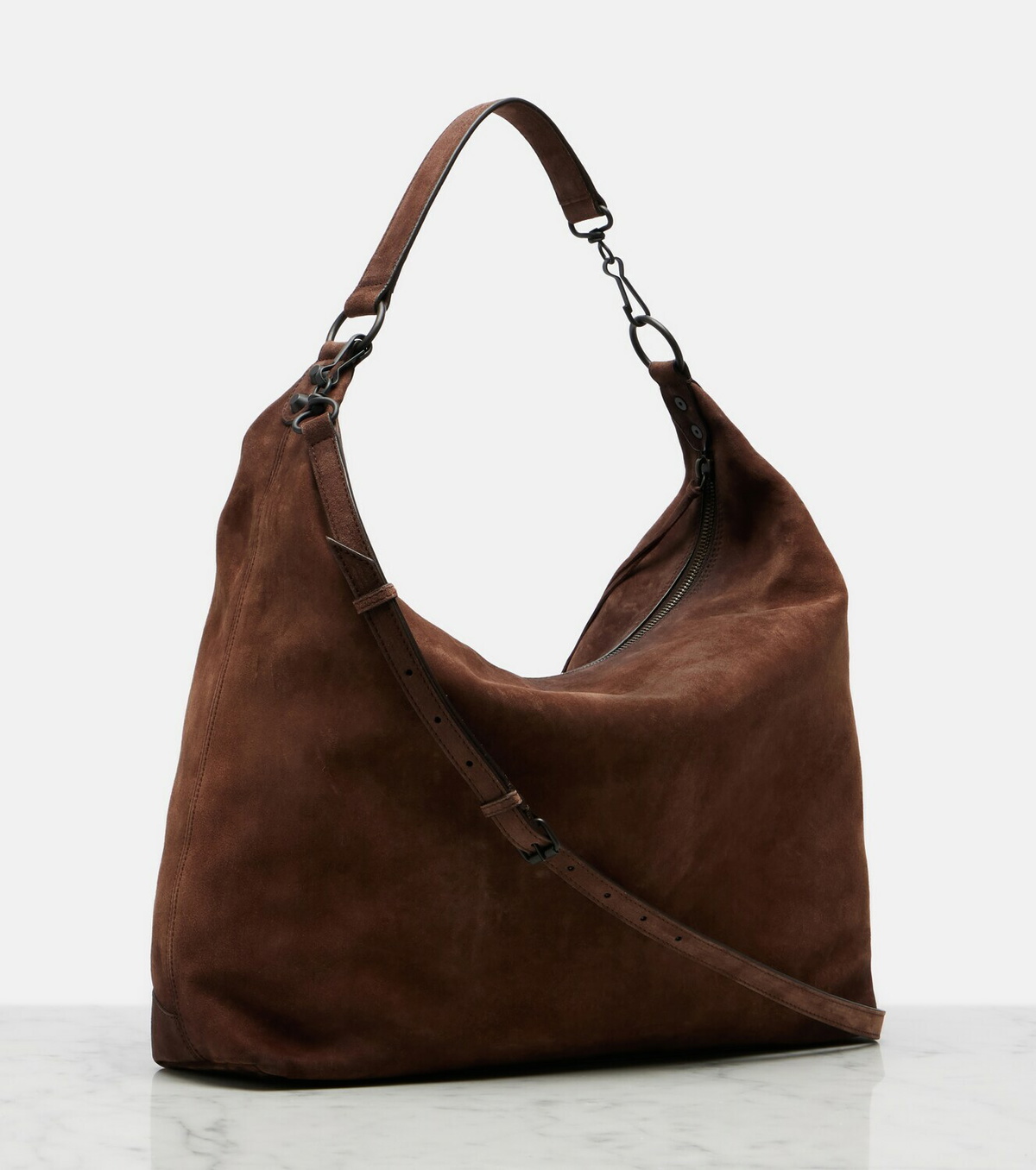 Balenciaga Le City Medium suede tote bag