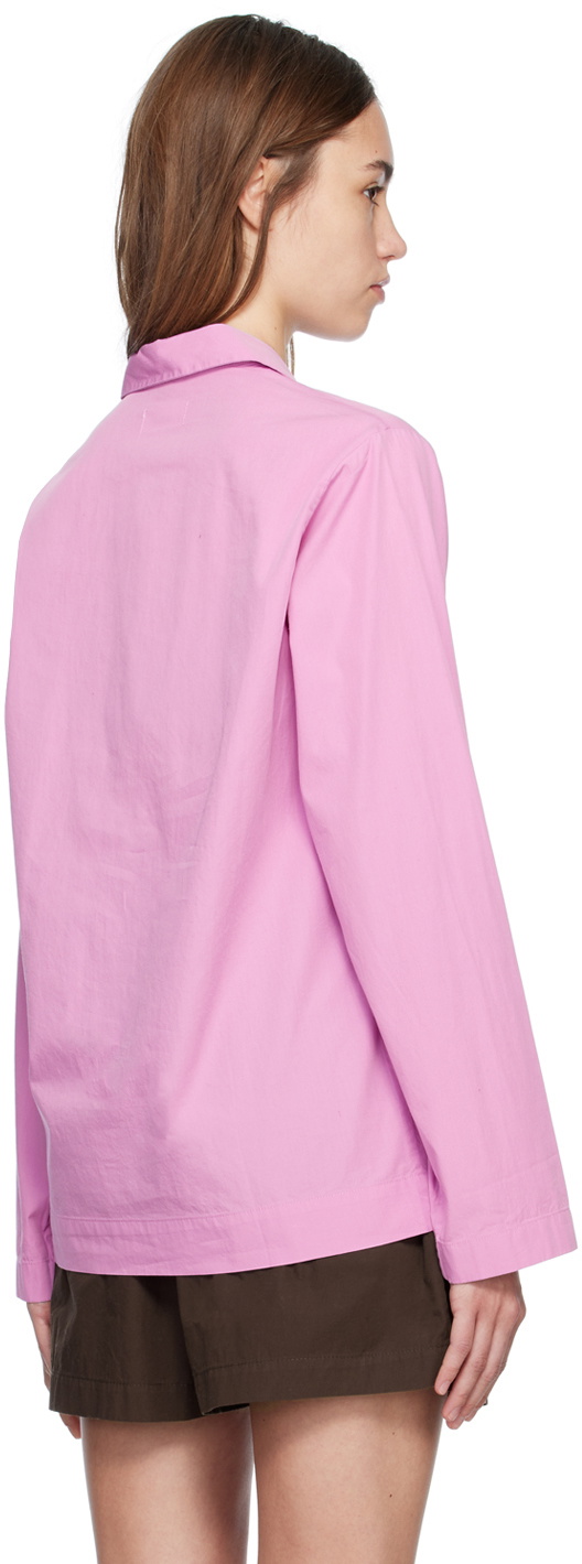 Tekla Purple Pyjama Shirt