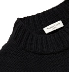 YMC - Intarsia Wool Sweater - Black