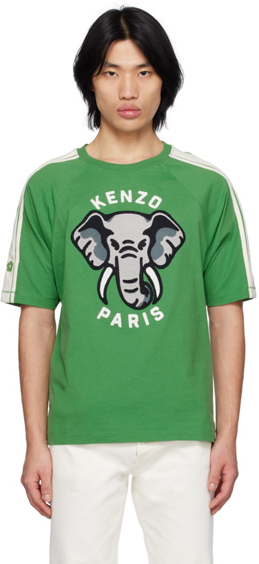 Photo: Kenzo Green Kenzo Paris 'Kenzo Elephant' T-Shirt