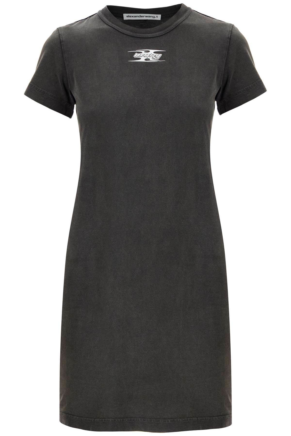 ALEXANDER WANG 'mini dress with embossed logo Grey Alexander
