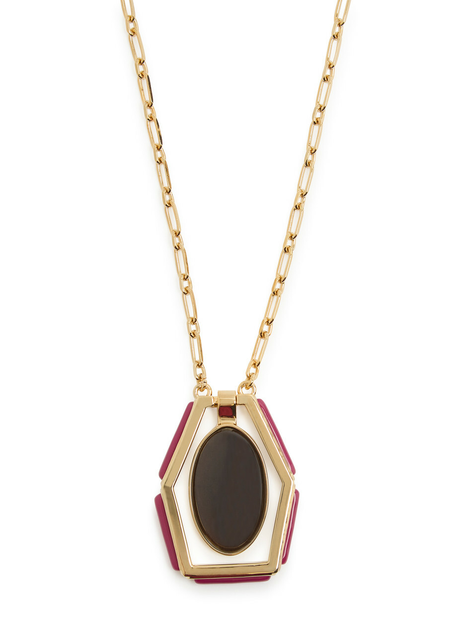 LA Double J Power Portal 24kt Gold-plated Necklace - One Size