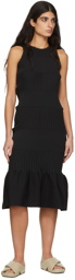 CFCL Black Fluted 1 Maxi Dress