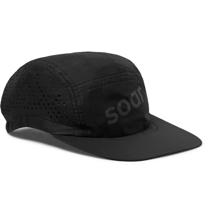 Photo: Soar Running - Logo-Print Shell Cap - Black