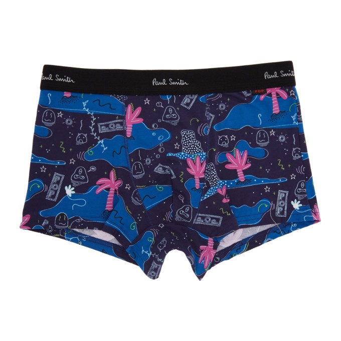 Photo: Paul Smith Blue and Pink Palm Boxer Briefs