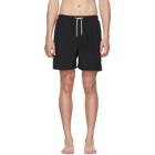 Solid and Striped Black Classic Swim Shorts