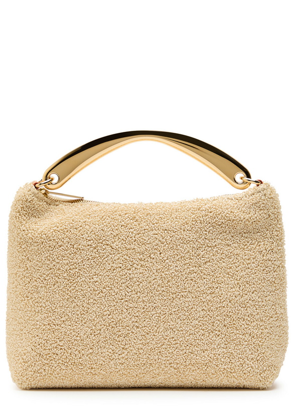 Photo: Mansur Gavriel Textured Raffia top Handle bag - White - One Size