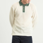 Palmes Men's Knitted Rugby Shirt in Off-White