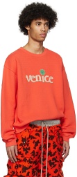 ERL Red 'Venice' Sweatshirt