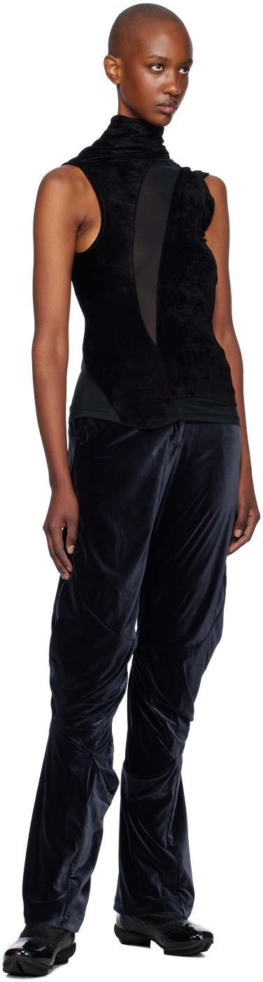 Kiko Kostadinov Black Pendle Paneled Tank Top
