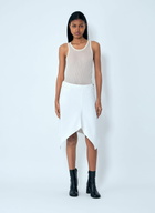 Lemaire Asymmetric Denim Skirt