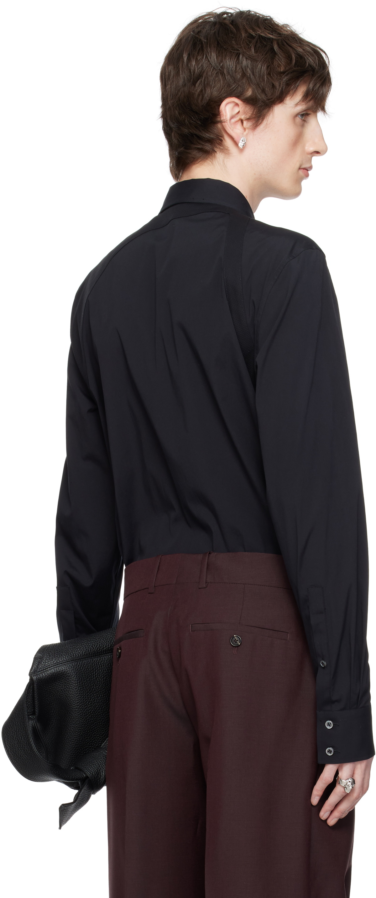 McQueen Black Harness Shirt