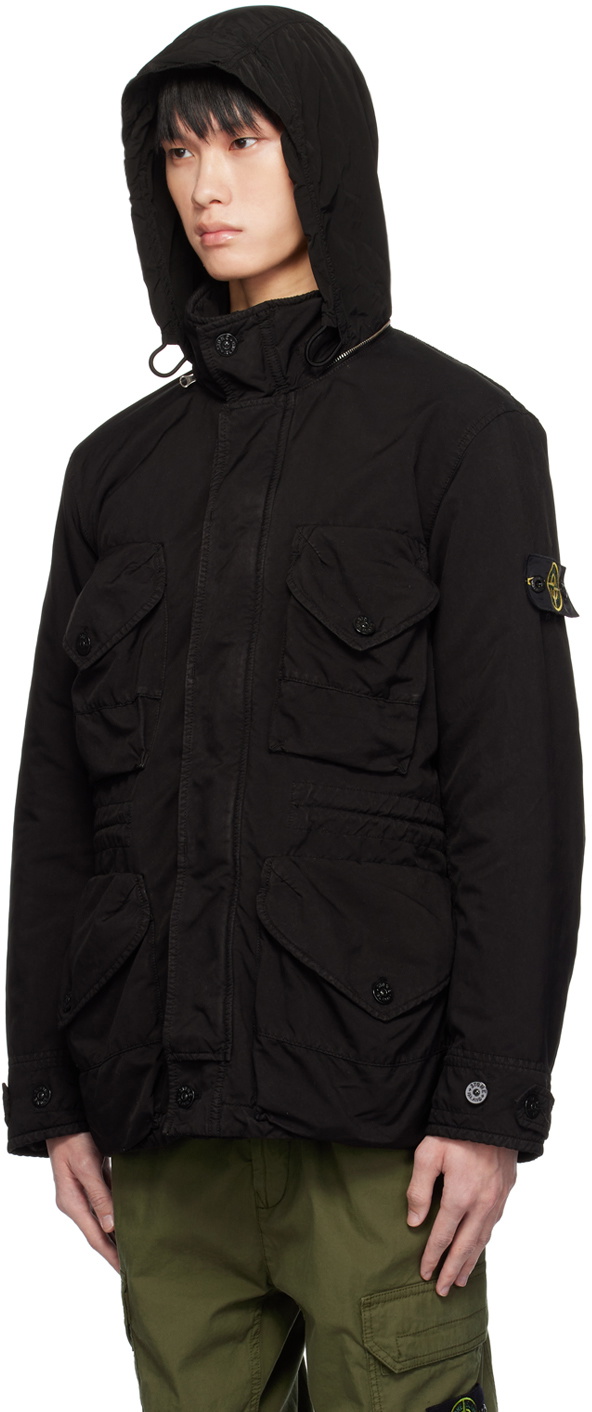 Stone island david tc parka sales black