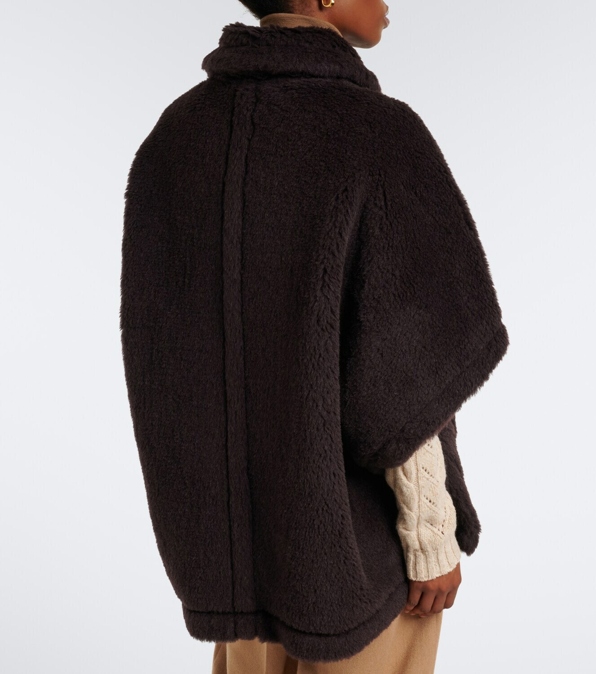 Max Mara Alpaca, wool, and silk cape