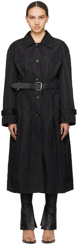 Photo: Alexander Wang Black Belted Trench Coat