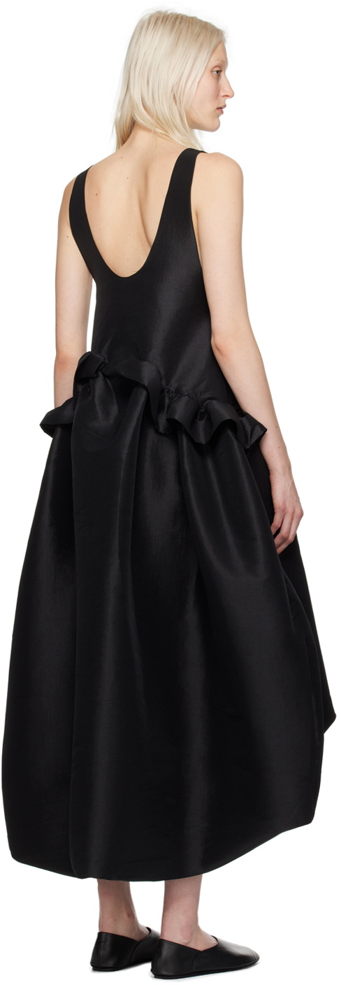 Kika Vargas SSENSE Exclusive Black Ramya Maxi Dress