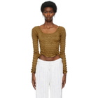 Gauntlett Cheng SSENSE Exclusive Brown Elasticated Contour Long Sleeve T-Shirt