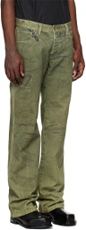 (di)vision Green Printed Army Jeans