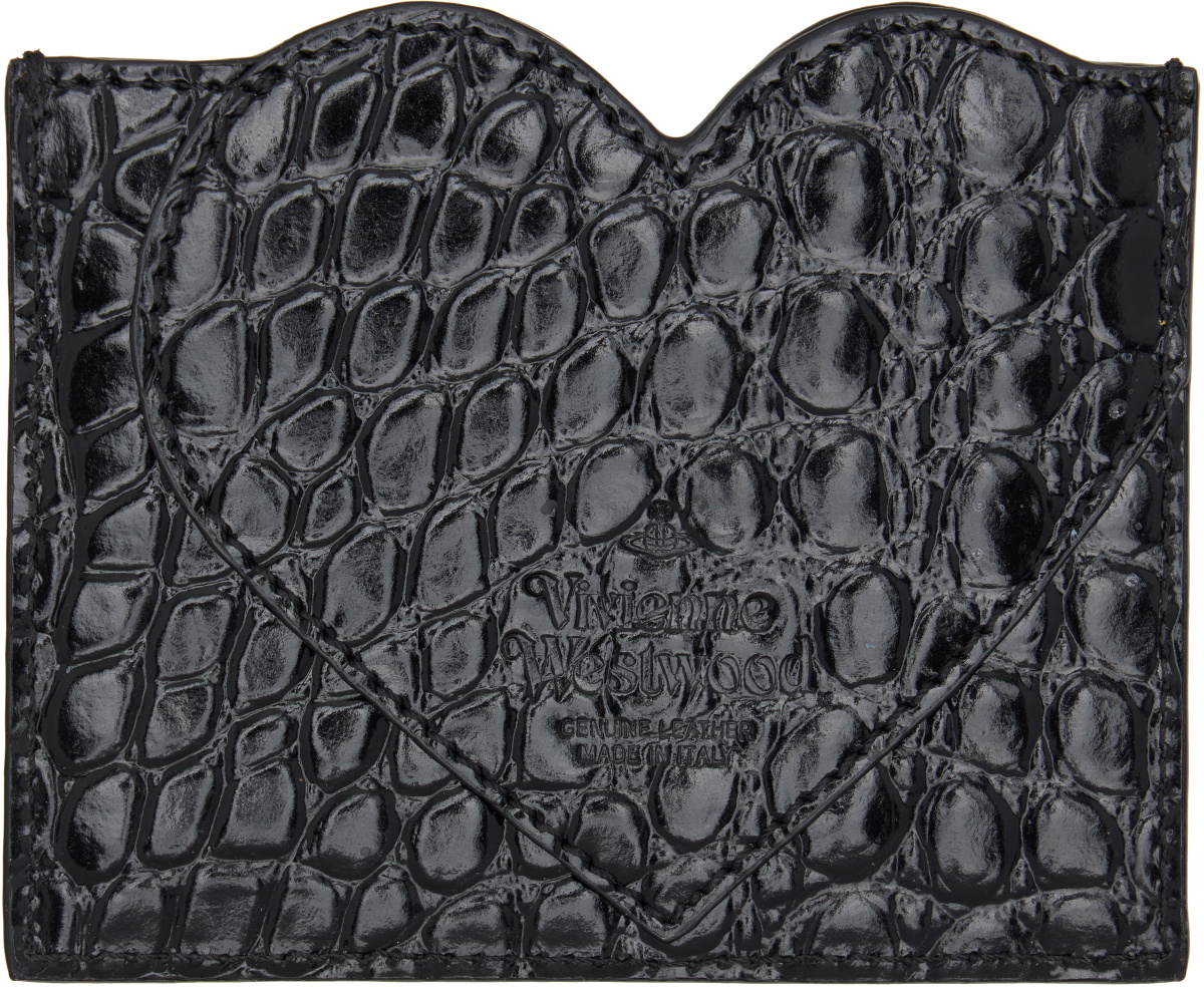 Vivienne Westwood Black Heart Card Holder