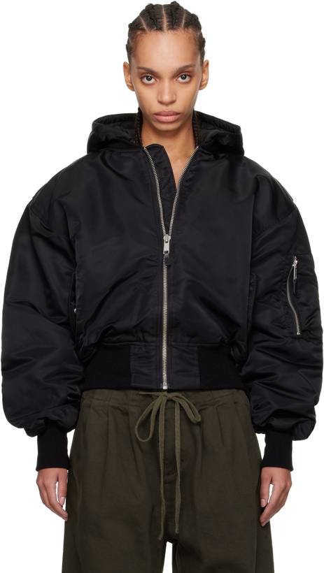 Photo: Entire Studios Black Broad Bomber Jacket