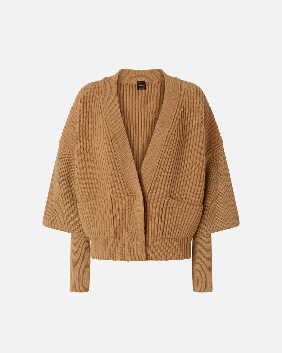 新品未使用　PINKO KNIT カーディガン Pinko Ribbed Wool And Cashmere Cardigan Tannin Beige Pinko