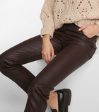 Brunello Cucinelli - High-rise skinny leather pants