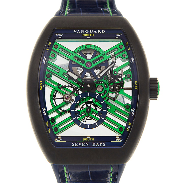 Photo: Franck Muller Vanguard Automatic Unisex Watch V 45 S6 SQT TT NR BR BL LE (AC)