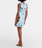 Cala de la Cruz Rhoda floral linen minidress
