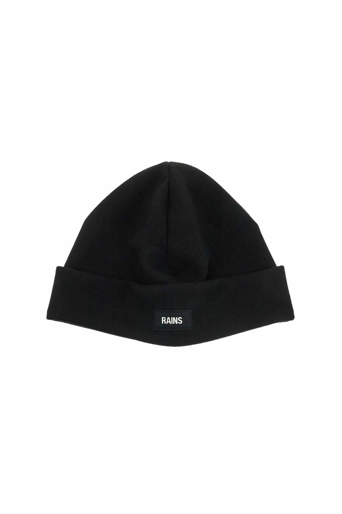 RAINS ribbed fleece be Black