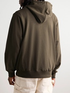 thisisneverthat - Logo-Print Cotton-Blend Jersey Hoodie - Brown